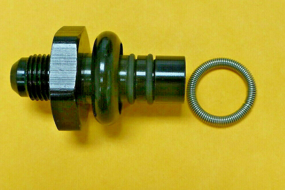 Russell 640903 Ford EFI Pressure Side Fuel Rail Fitting -6AN 6 AN AN6 # 6 Black