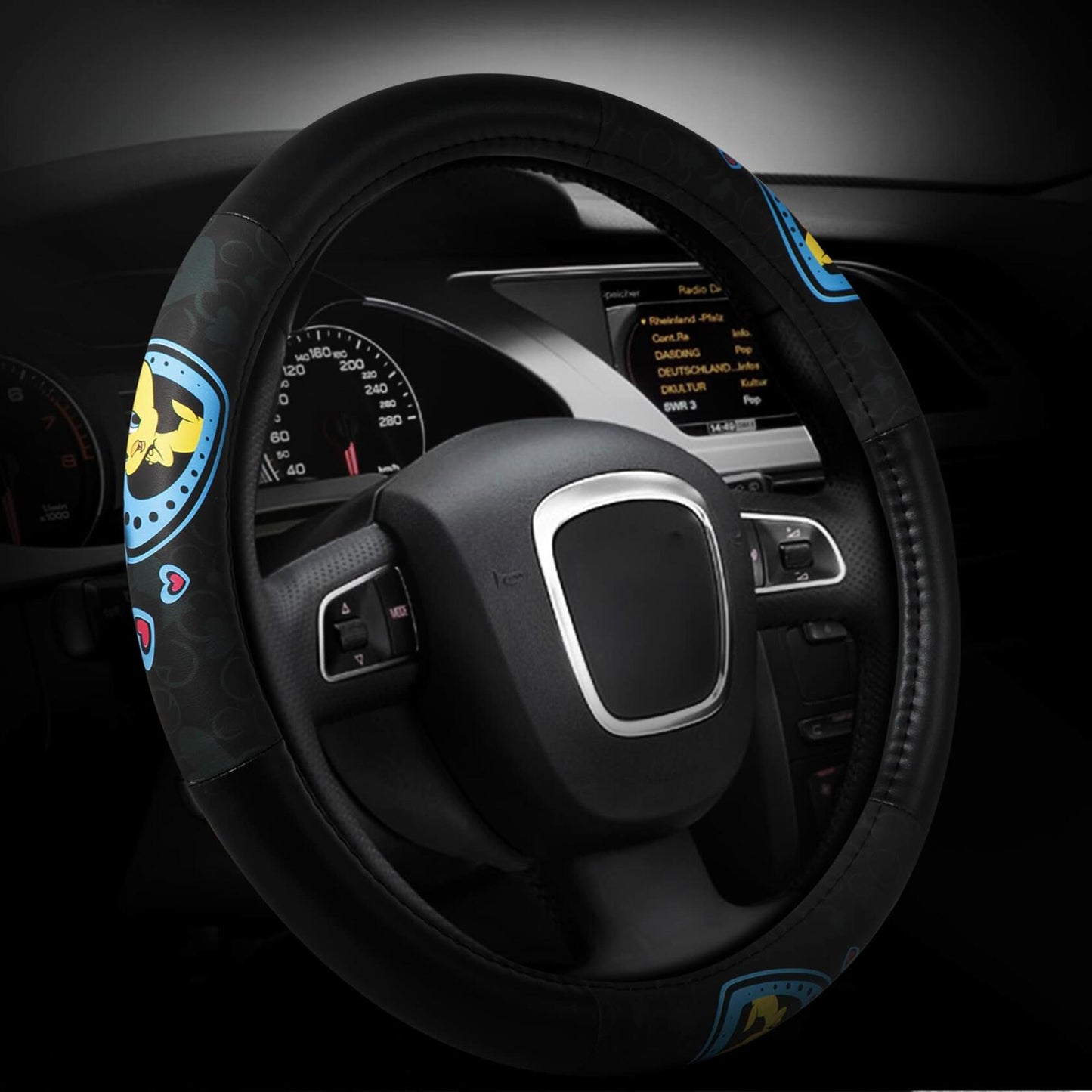 Looney Tunes Tweety Bird with Hearts Sped Grip Steering Wheel Cover