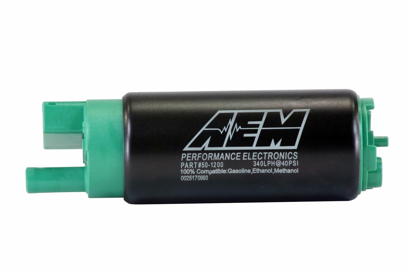 AEM 50-1200 E85 In-Tank Fuel Pump, Black, 4.055 x 1.535 x 1.535 inches