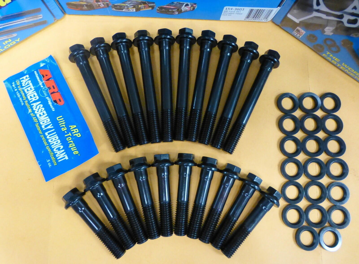 ARP 154-3603 Ford 351W Head Bolt Kit Factory or Edelbrock 60259 60379 Heads