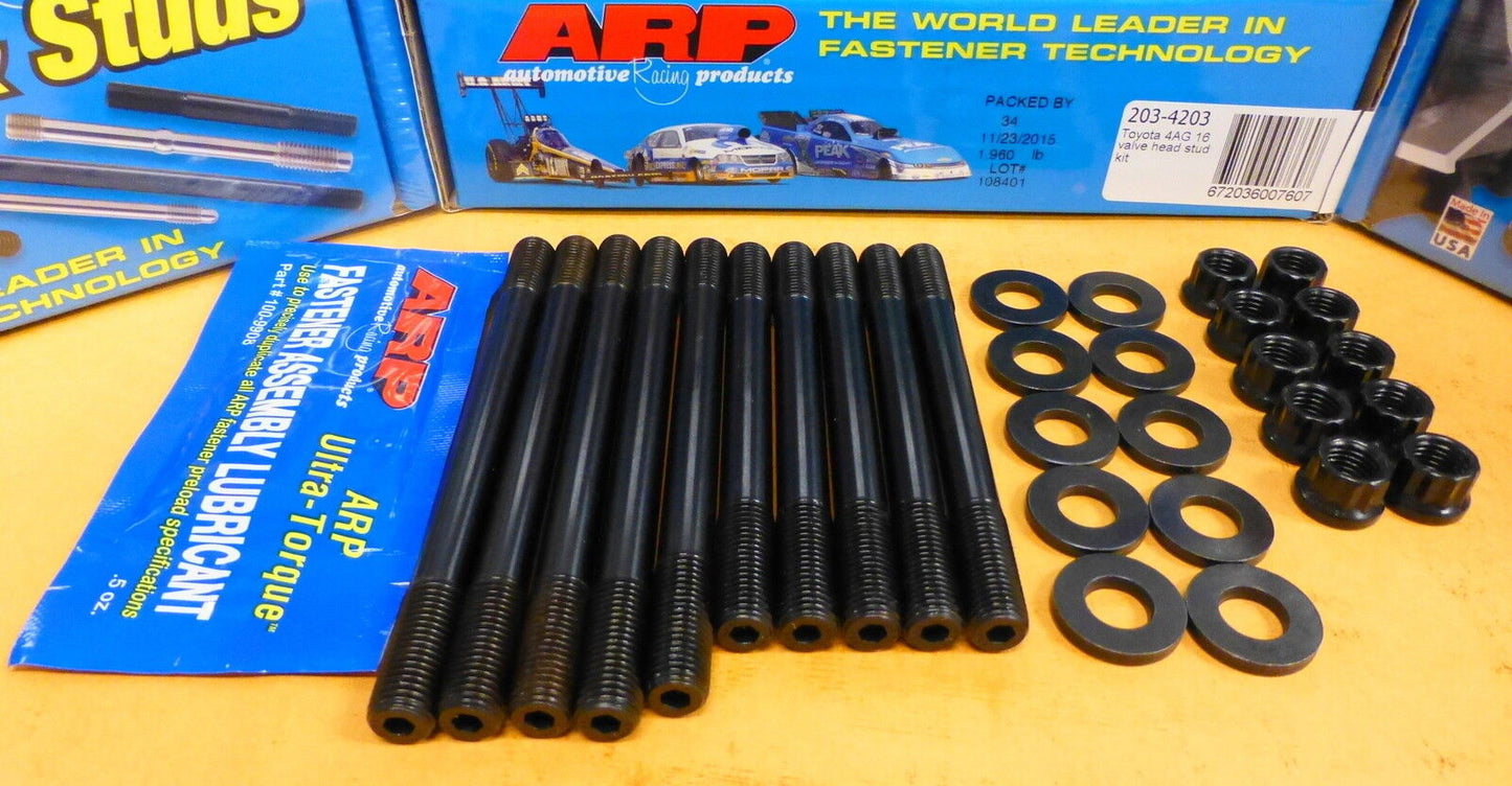 ARP 203-4203 Toyota Head Stud Kit 4AGE 1.6L 16 DOHC Valve Corolla