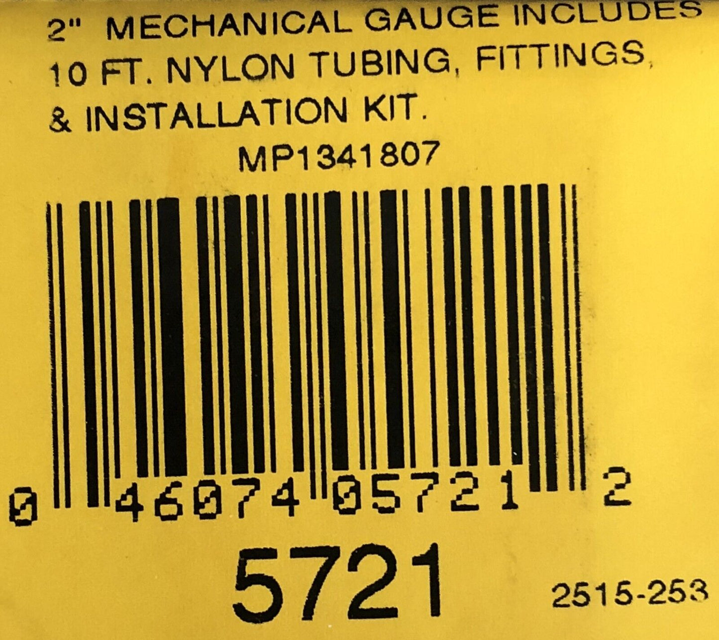 Auto Meter 5721 Phantom Oil Pressure Gauge Mechanical 0-100 PSI 2 1/16"