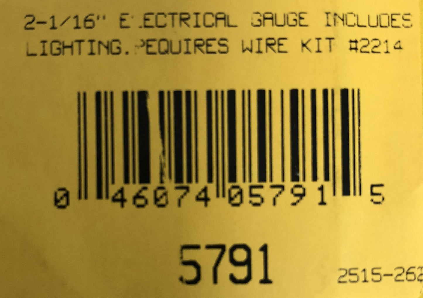 Auto Meter 5791 Phantom Voltmeter Volt Meter Gauge 2 1/16" 8 - 18 Volts 52mm