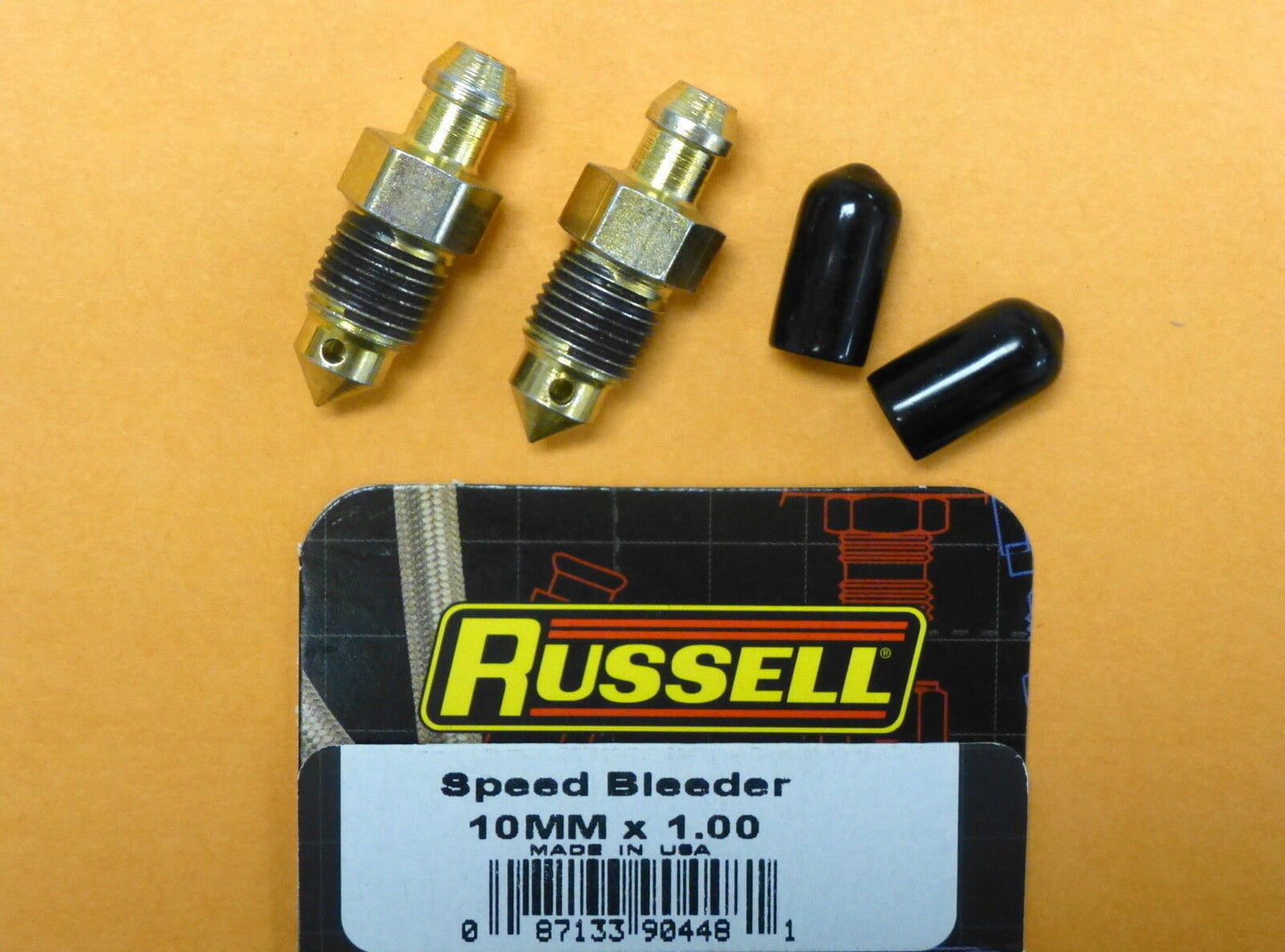 Russell 639630 Speed Bleeder 10 mm x 1.0 Thread 32 mm Overall Length 2 pcs