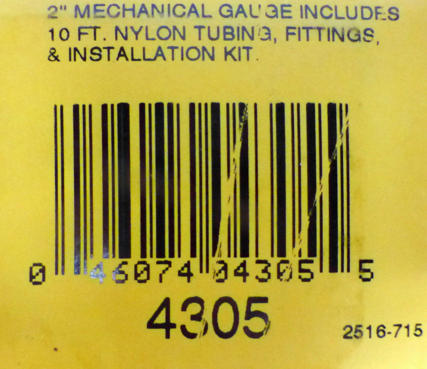 Auto Meter 4305 Ultra Lite Mechanical Boost Pressure Gauge 0-60 PSI 2 1/16
