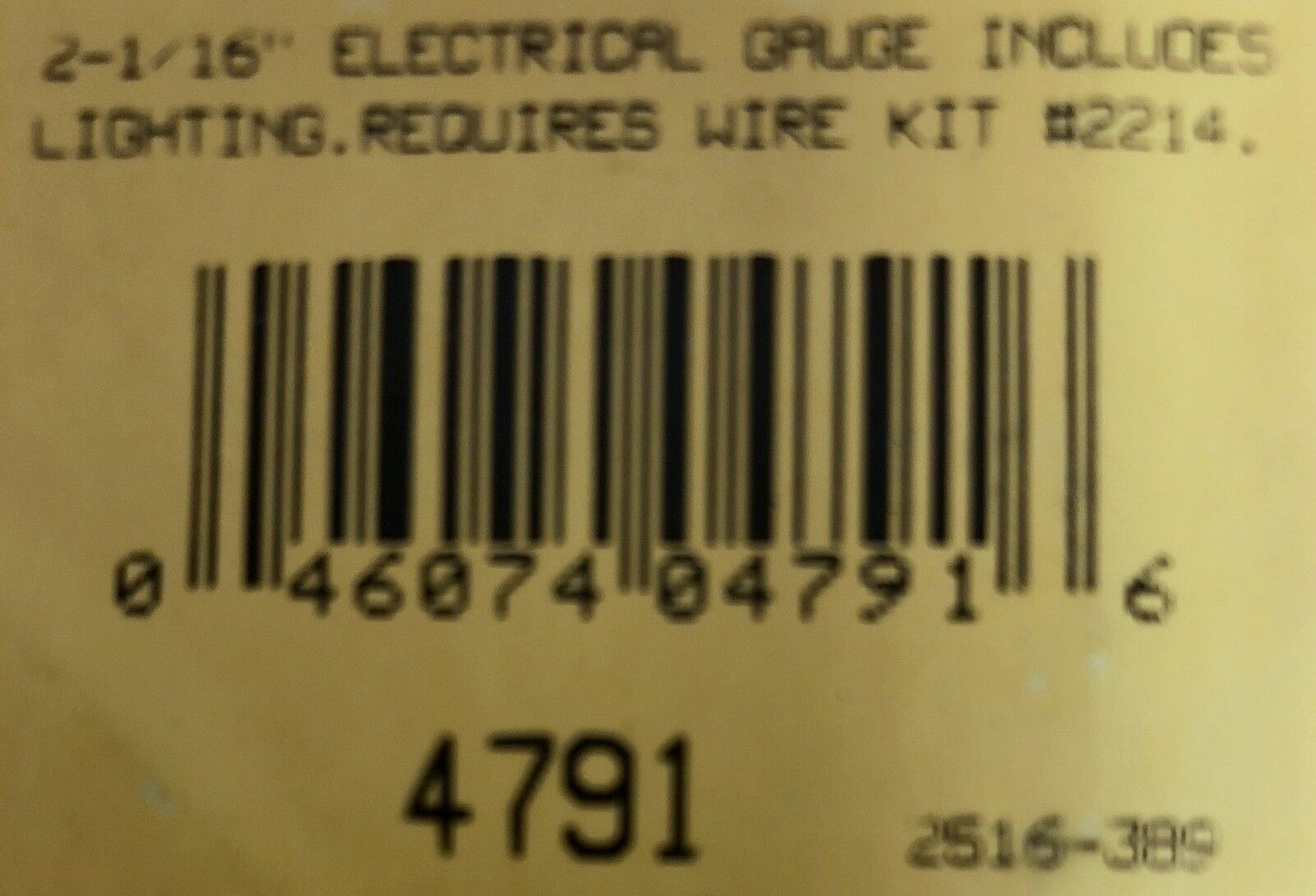 Auto Meter 4791 Carbon Fiber Voltmeter Gauge 2 1/16" (52 mm) 8-18 Volt