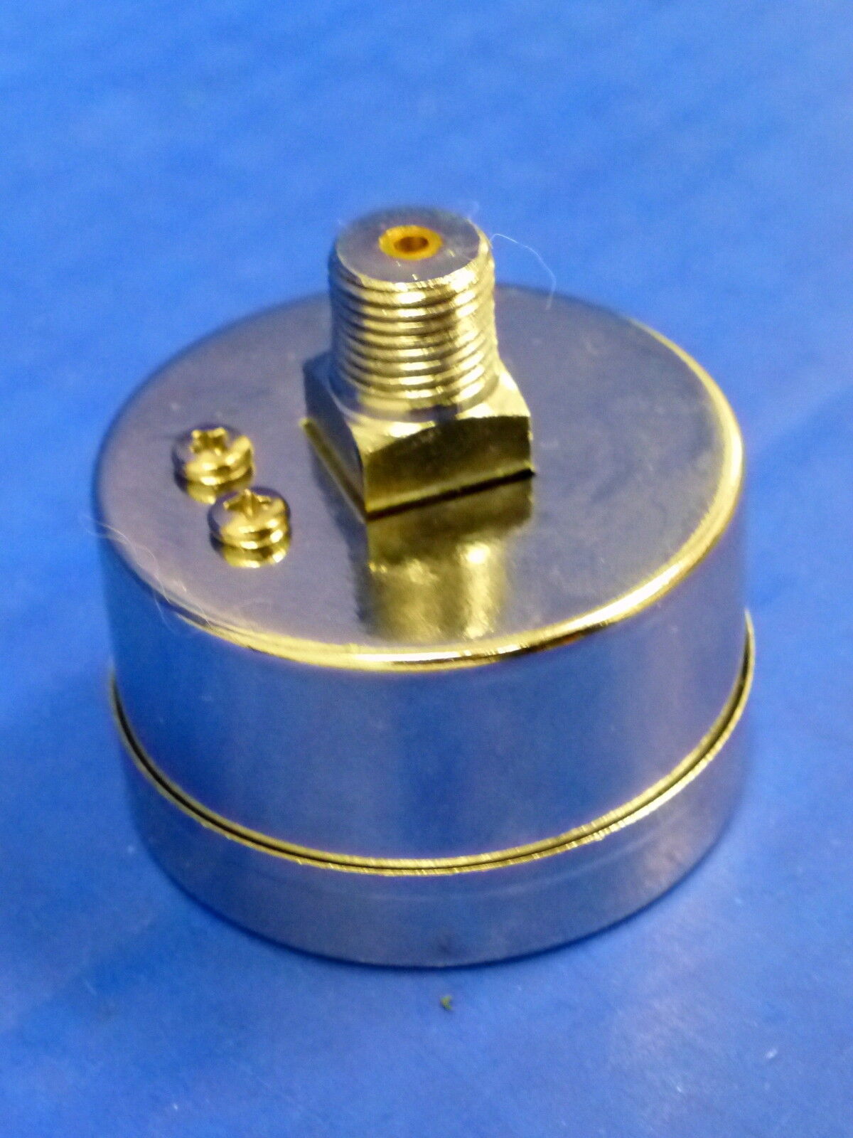 Marshall Gauge 0-60 PSI 4 Bar kPA Fuel Oil Pressure Dual Scale White 1.5" Dry