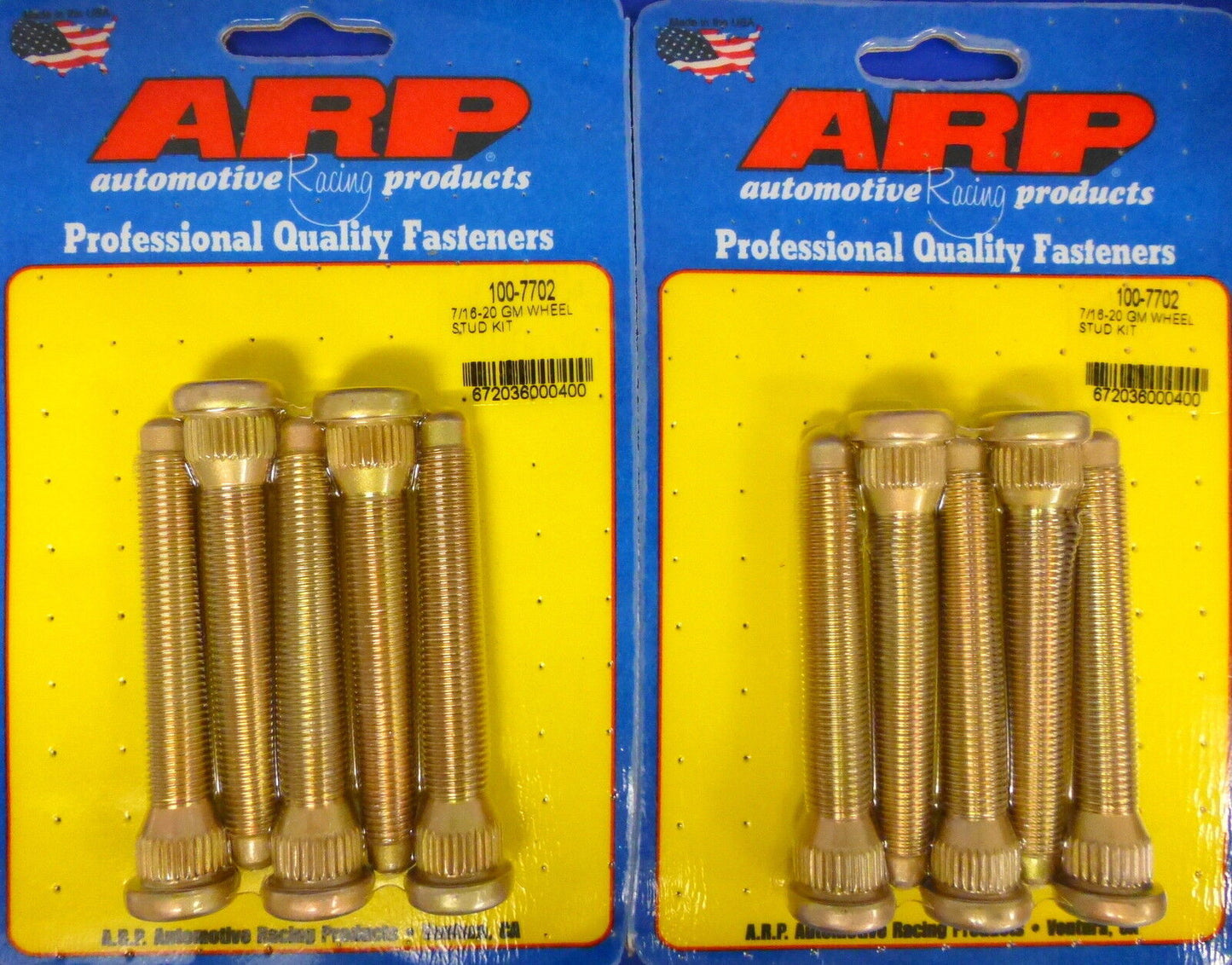 ARP 100-7702 Wheel Studs Late GM Disc Brake Early Drum 7/16-20 Set of 10 pcs