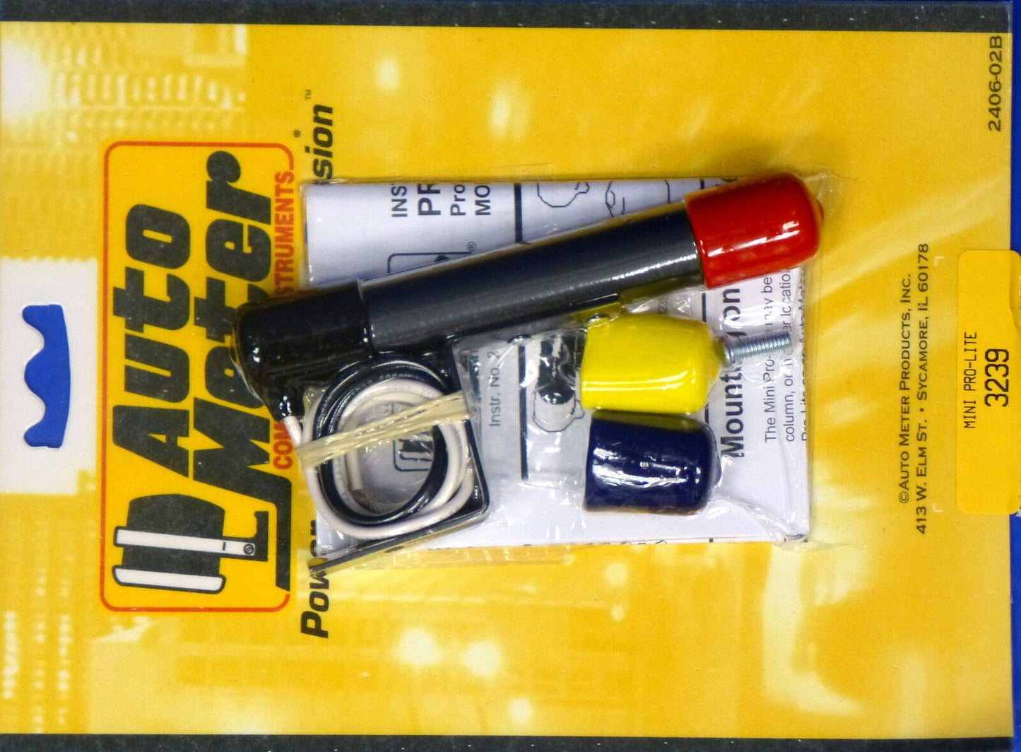 Auto Meter 3239 Black Mini Pro Shift Lite Warning Light Pro-Lite Autometer