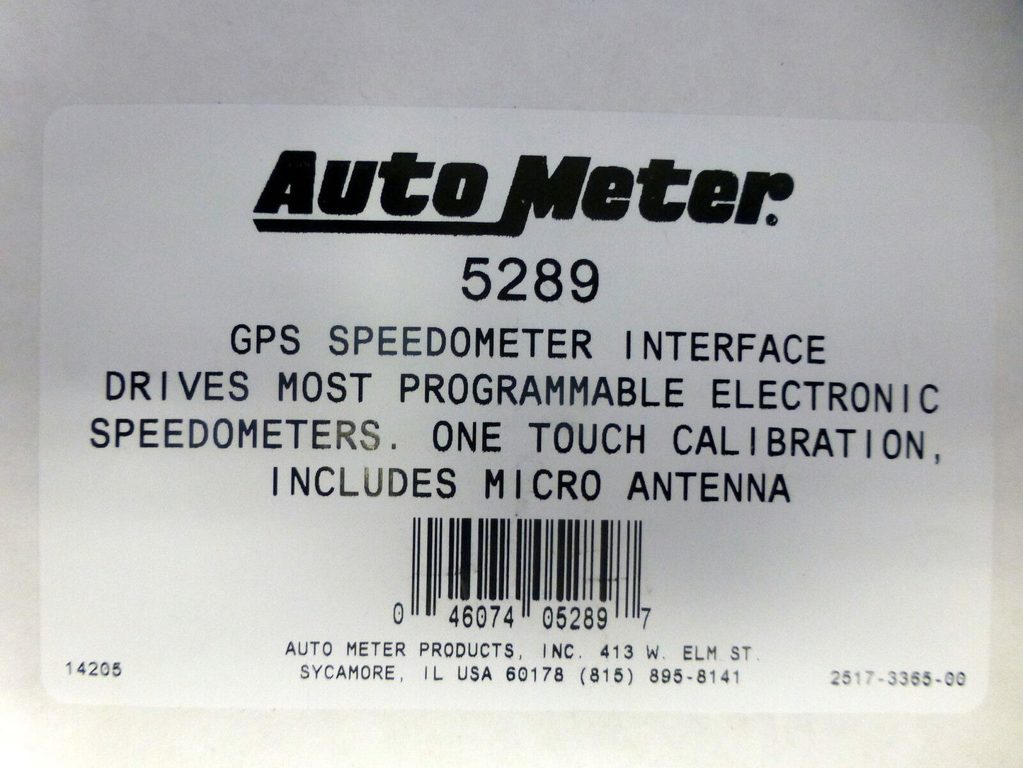 Auto Meter 5289 GPS Electric Speedometer Speedo Interface Module Programmable