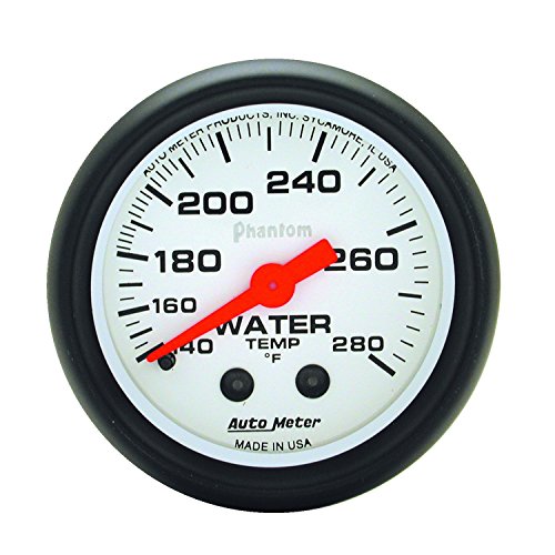 Auto Meter 5731 Phantom Mechanical Water Temperature Gauge 2 1/16" 140-280