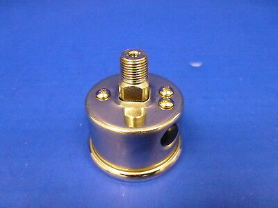 Marshall Gauge 0-100 psi Fuel Pressure Oil Pressure Engine Turne 1.5"Face Liquid