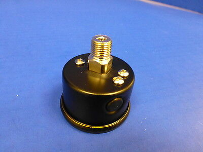 Marshall Gauge 0-60 psi Fuel Pressure Oil Pressure 1.5" Midnight Black Liquid
