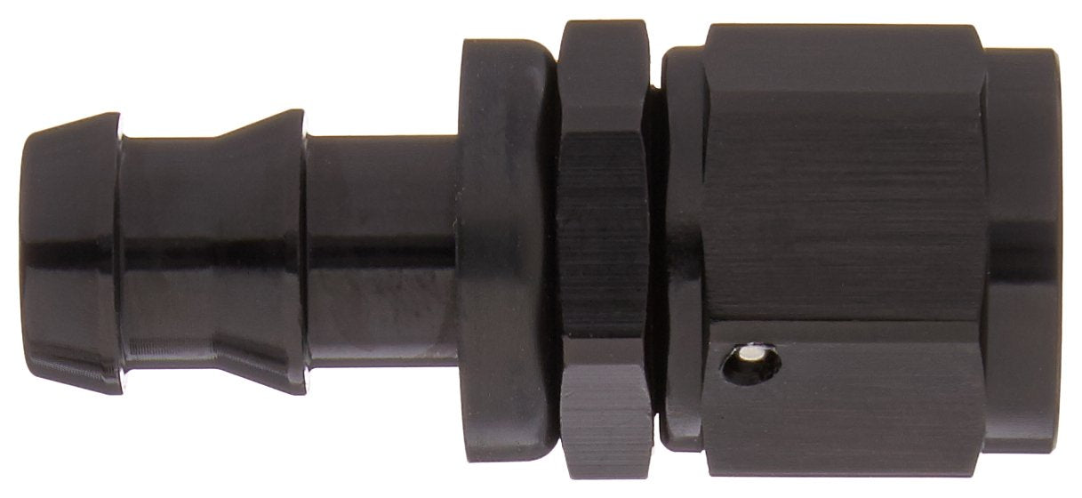 Russell 624023 Push Twist Lok Black 8 AN Straight Hose End