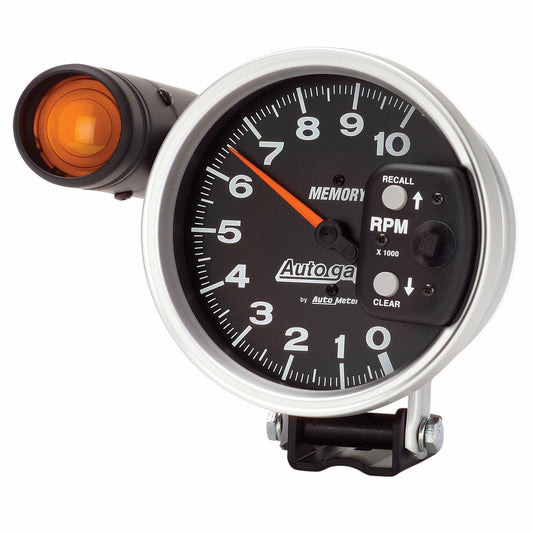 Auto Meter 233906 Autogage Shift-Lite Memory Black Monster Tachometer, 5" 10,000
