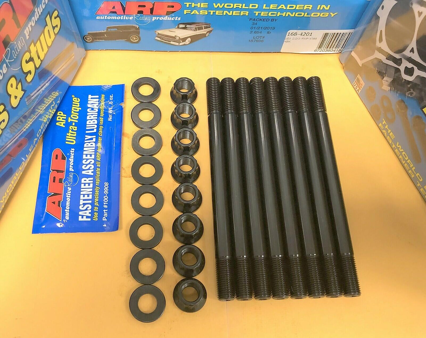 ARP 168-4201 Sea Doo RXP-X255 Head Stud Kit 4TEC Supercharged RXP RXT GTX GTR