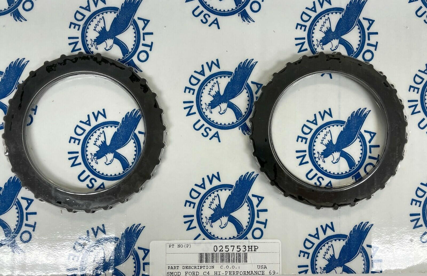 Alto Ford C-4 Performance Transmission Rebuild  Kit Red Eagle  Kolene Steel