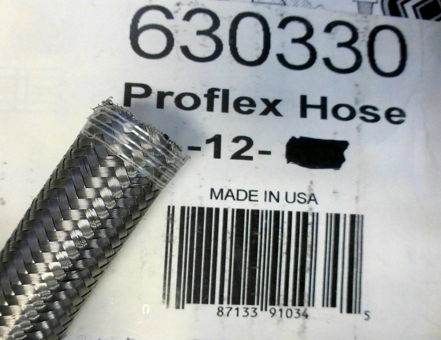 Russell 630330 ProFlex Braided Stainless Steel Hose -12 AN Sold By the Foot