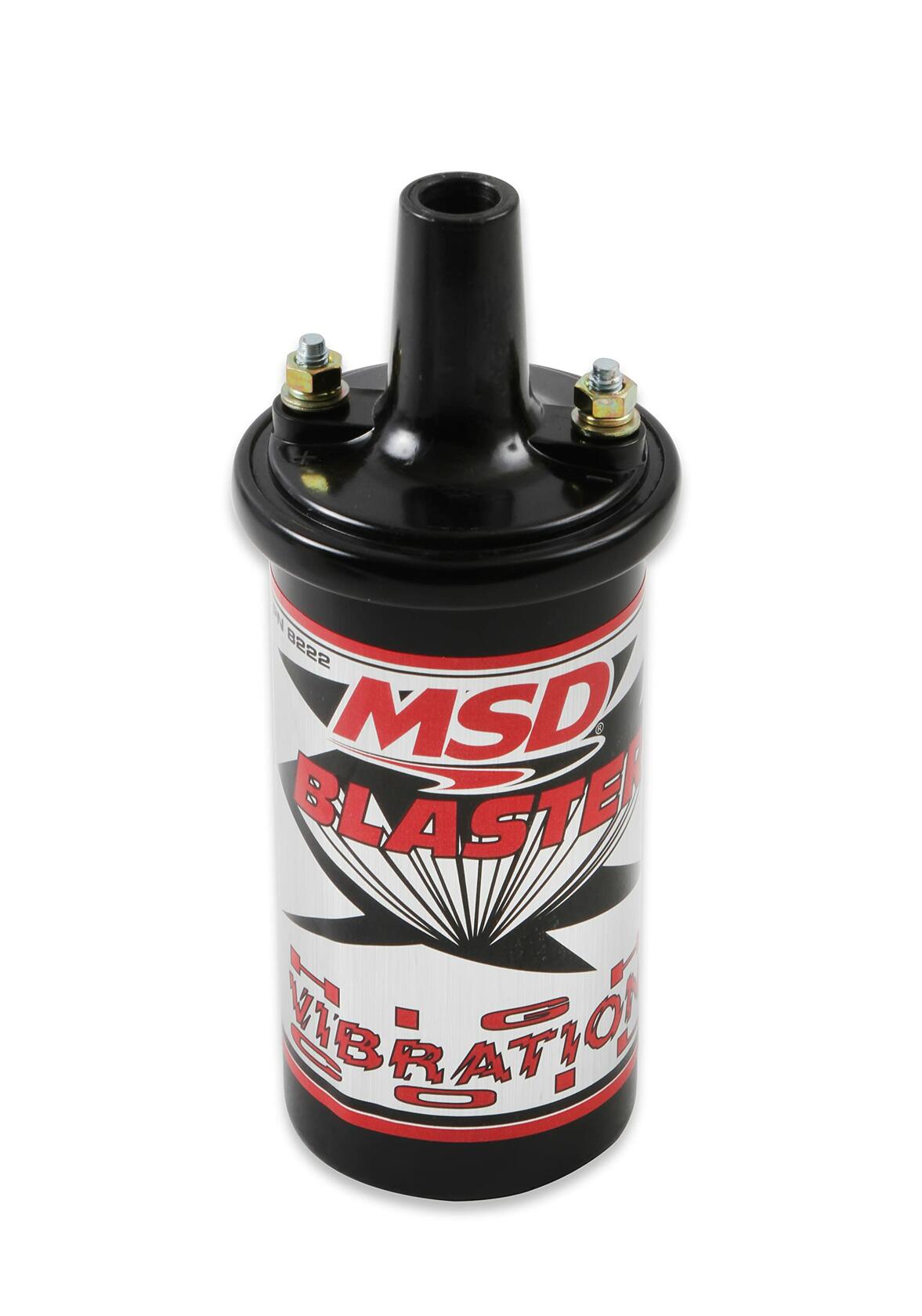 MSD 8222 Ignition Coil Blaster Series, Canister Style, High Vibration, Black