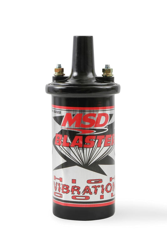 MSD 8222 Ignition Coil Blaster Series, Canister Style, High Vibration, Black
