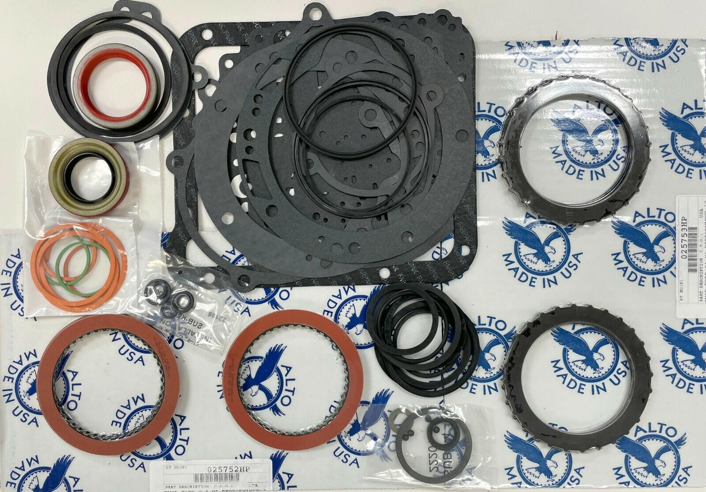 Alto Ford C-4 Performance Transmission Rebuild  Kit Red Eagle  Kolene Steel