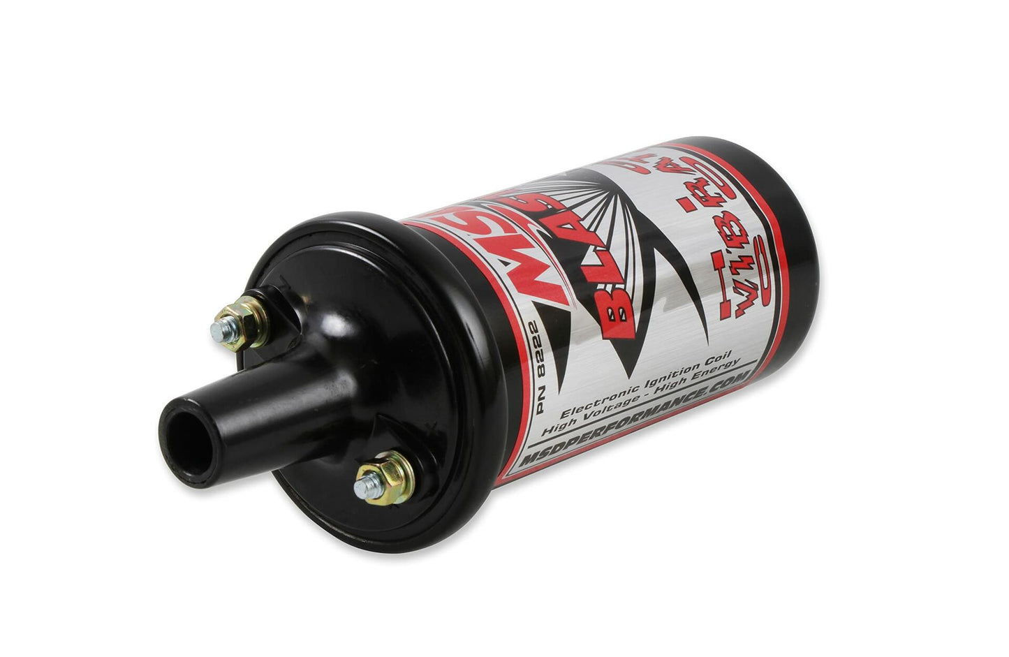 MSD 8222 Ignition Coil Blaster Series, Canister Style, High Vibration, Black