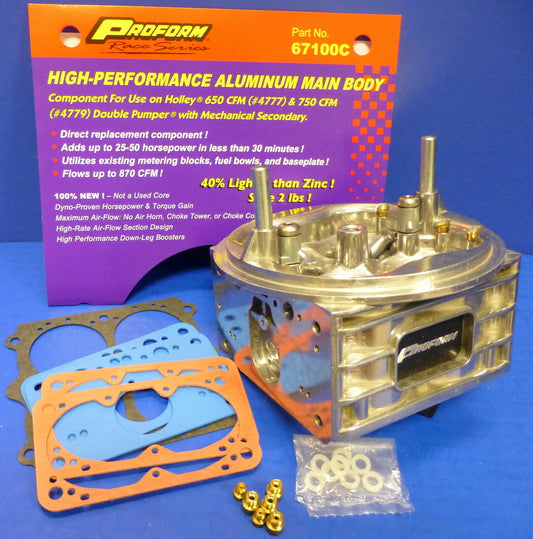 Proform 67100C Replacement Holley Carburetor Main Body 4150 650 700 750 800 CFM