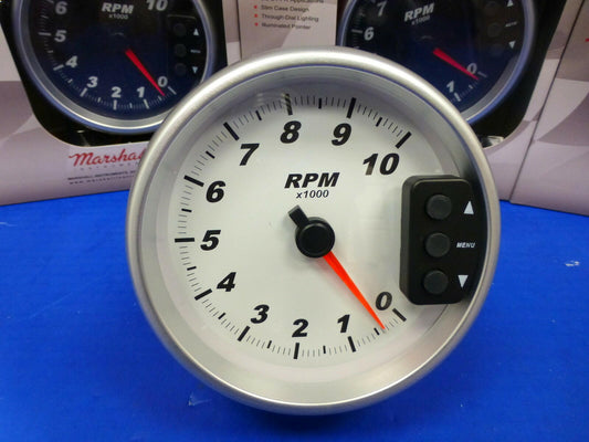Marshall 3292 5" Tachometer 10,000 RPM Memory Tach with Recal Pedestal Mount
