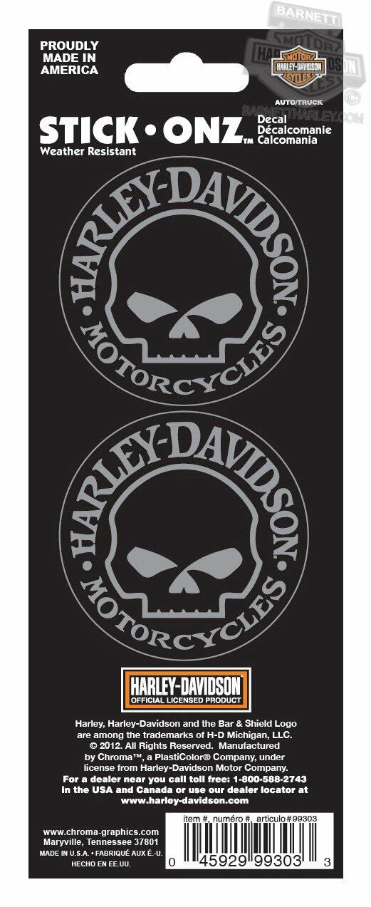Chroma Graphics Harley Davidson Willie G. Skull Decals
