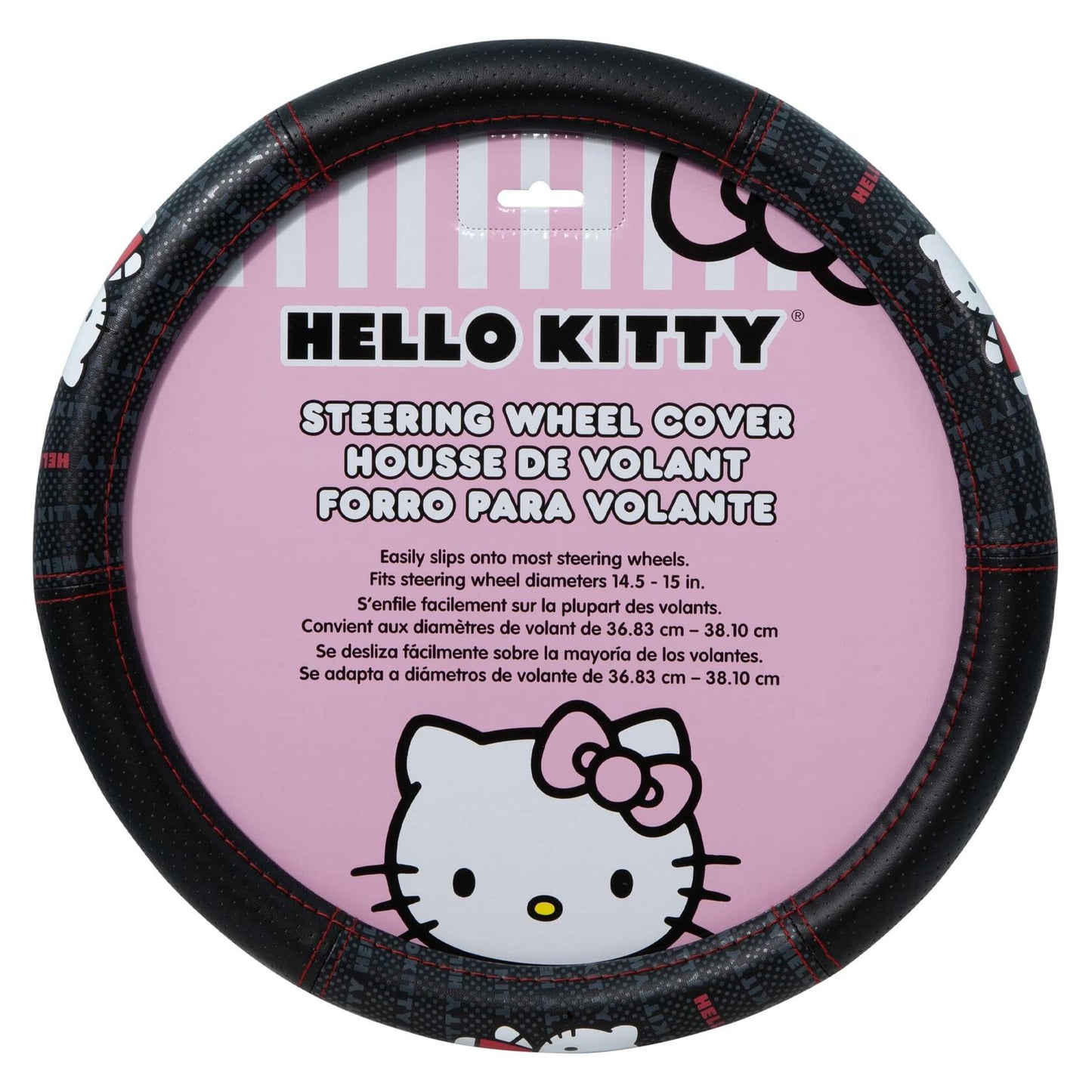 Plasticolor 006786R01 Hello Kitty Core Waving Speed Grip Steering Wheel Cover