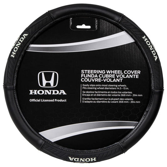 Plasticolor 006492R01 Sport Grip 'Honda' Steering Wheel Cover Synthetic Leather