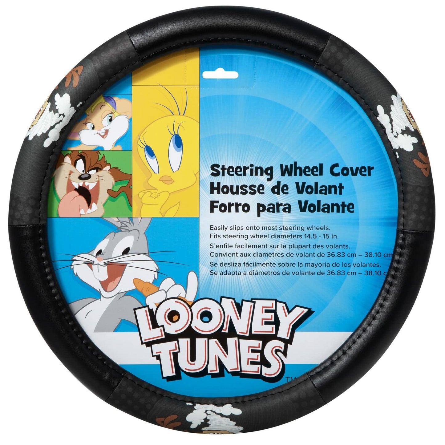 Plasticolor 006792R01 Looney Tunes Taz Tornado Speed Grip Steering Wheel Cover