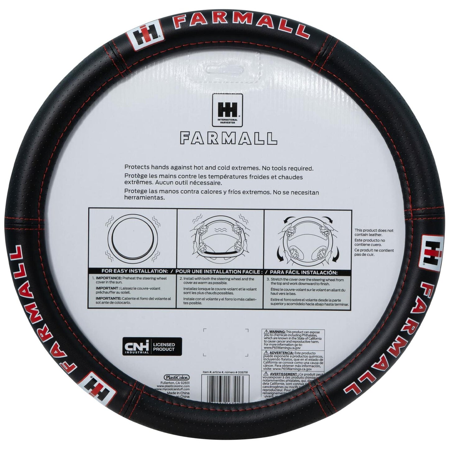 006791R01 Harvester International IH Farmall Deluxe Steering Wheel Cover