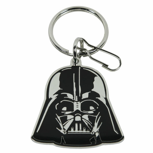 Plasticolor 004292R01 Star Wars Darth Vader Metal Keychain , Black & Chrome