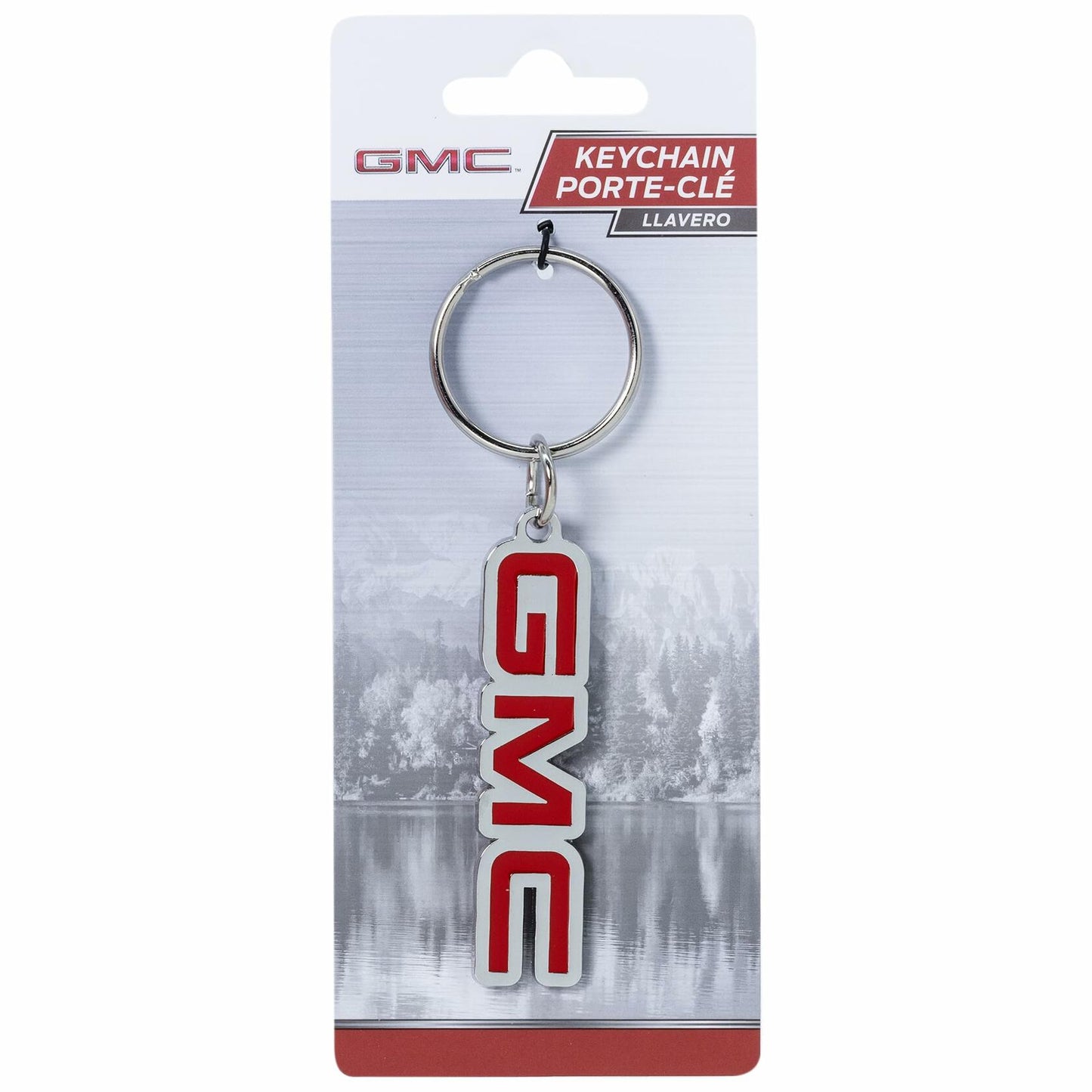 Plasticolor 004578R01 GMC Enamel Key Chain Red & Chrome