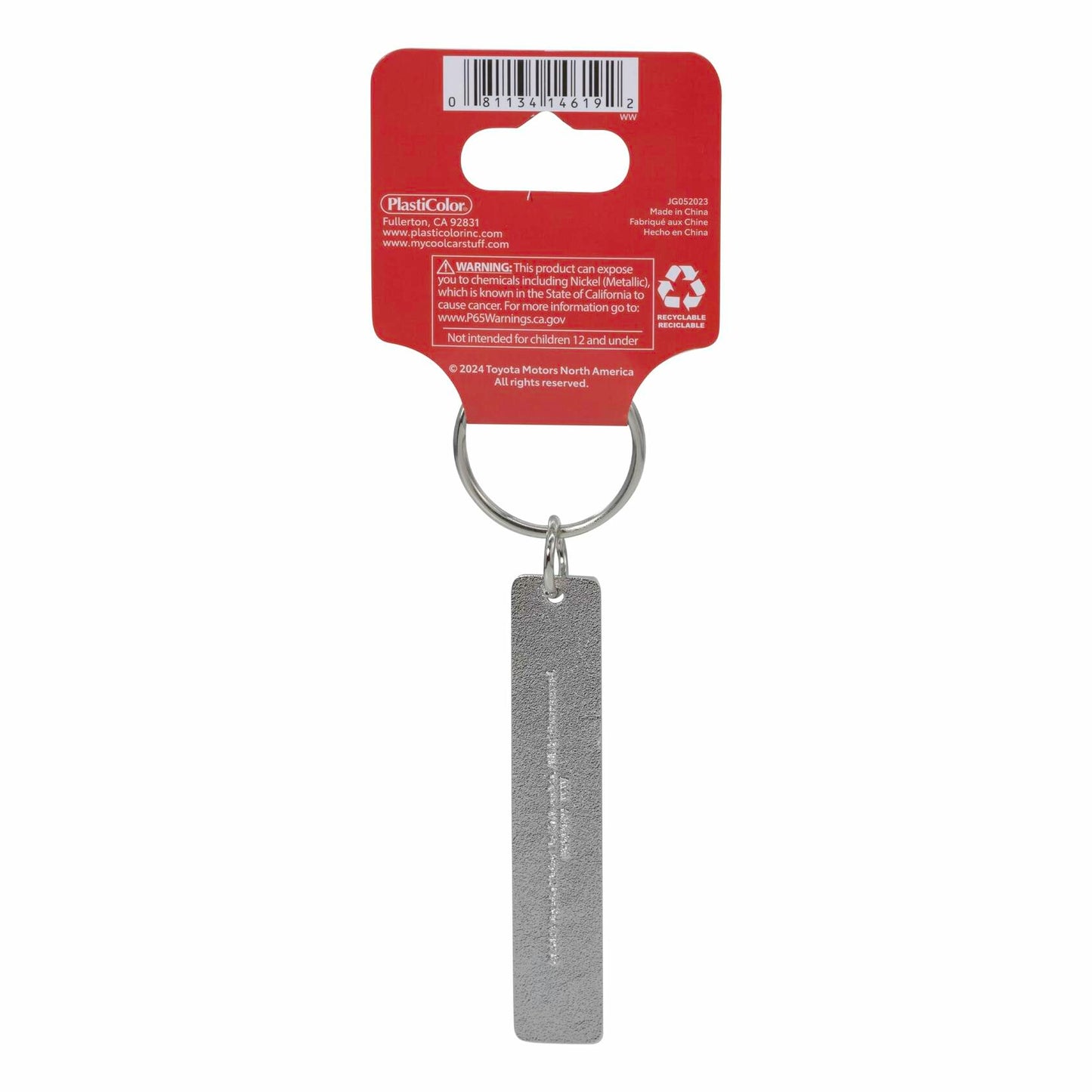 Plasticolor 004619R01 Toyota Ellipses Logo with Script Metal Enamel Key Chain