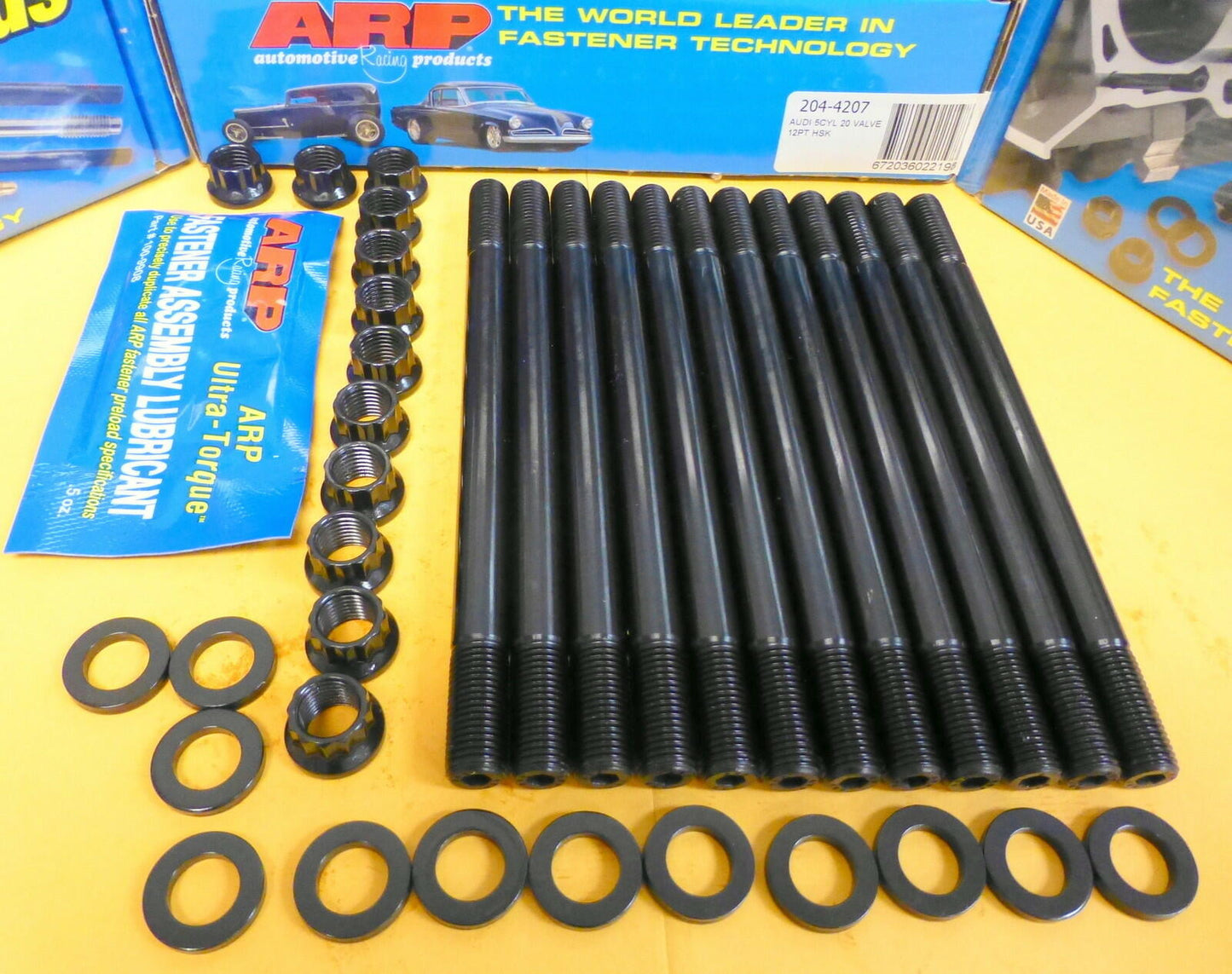 ARP 204-4207  VW Audi 5 Cylinder 20 Valve S4 S6 Quattro Head Stud Kit 12 point