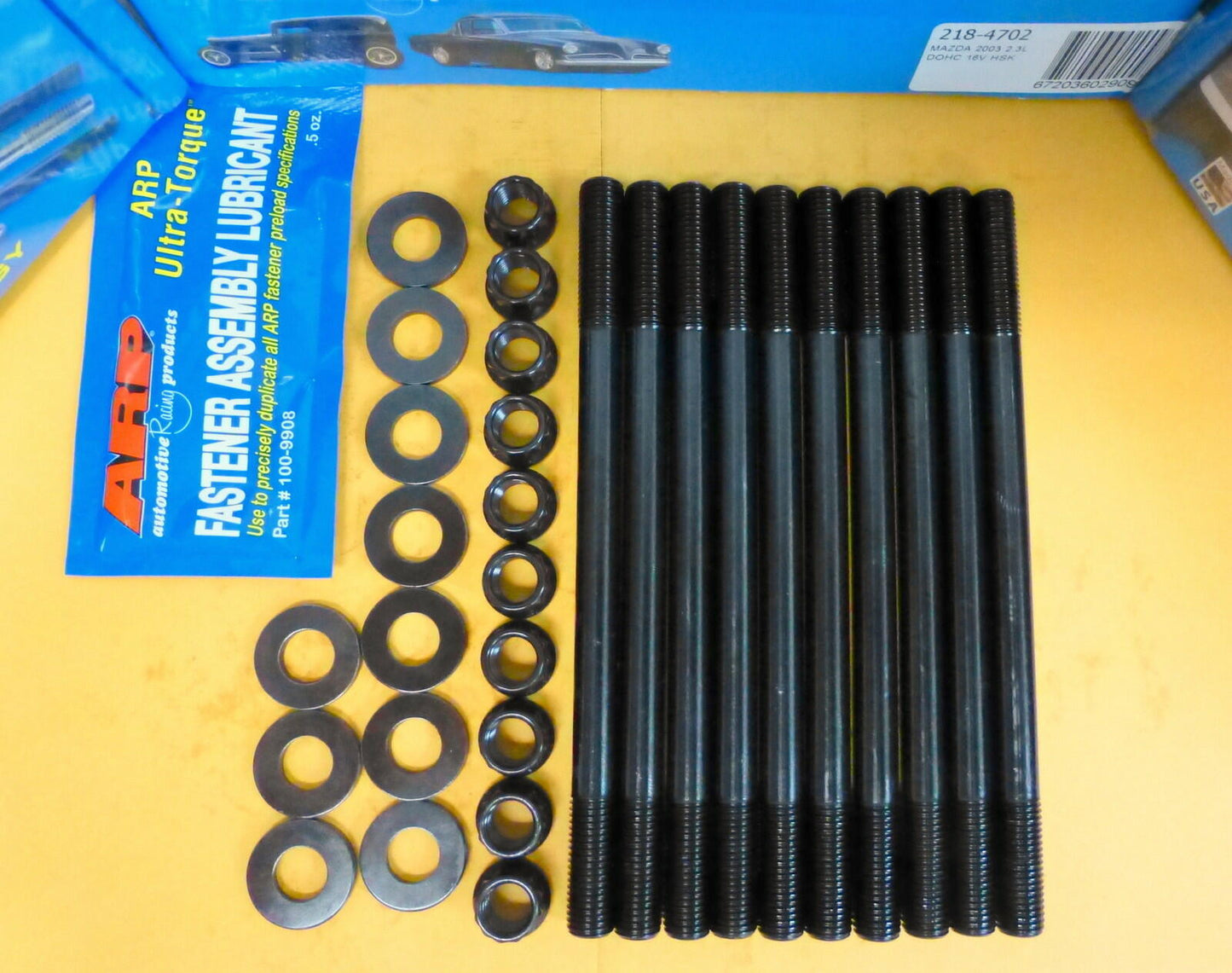 ARP 218-4702 Head Stud Kit Mazda 3 2.3L DOHC 16 Valve MZR DISI Turbo 2003 and Up