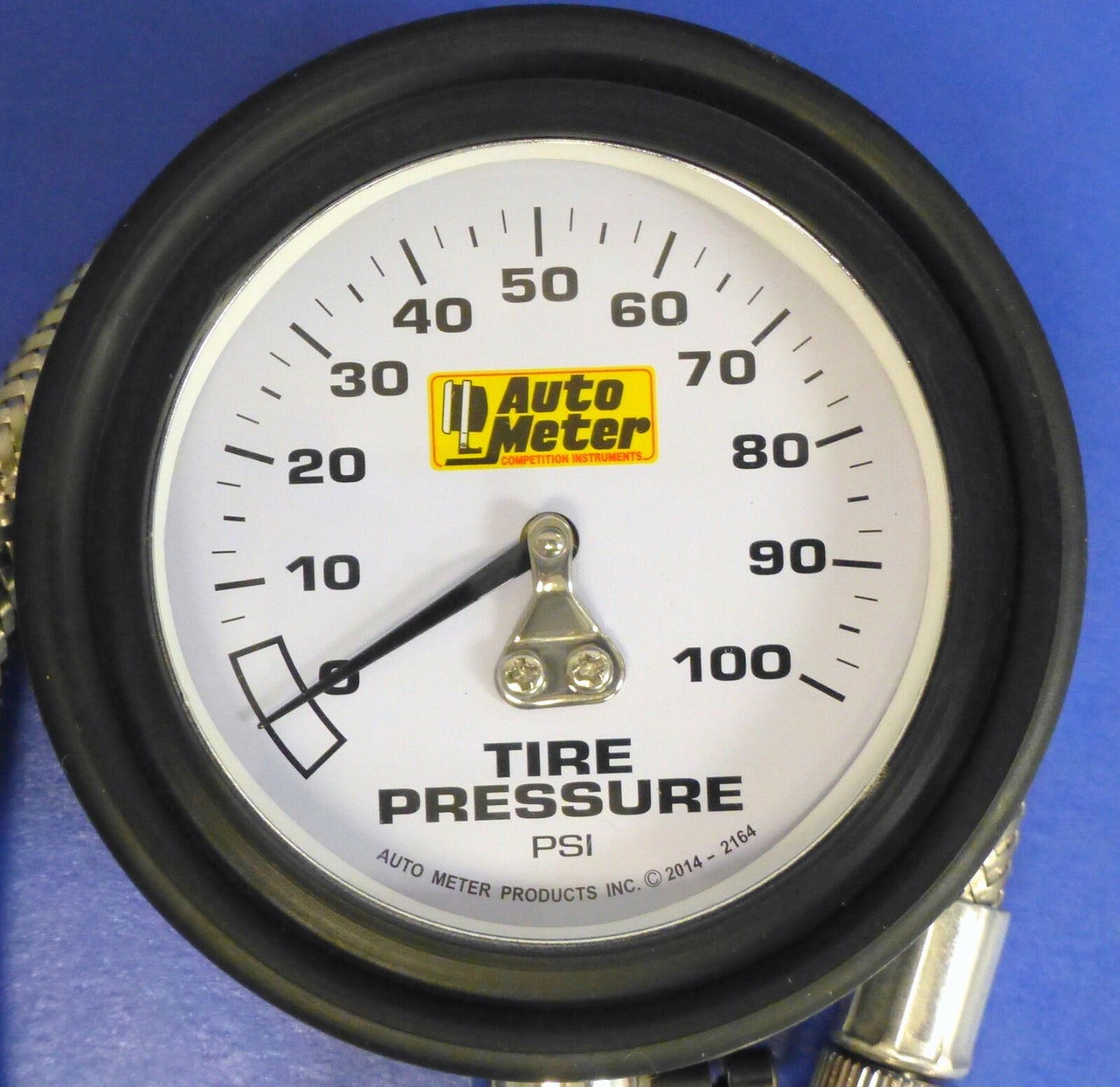 Auto Meter 2164 Tire Pressure Gauge, Analog with Peek Hold 0-100 PSI Autometer