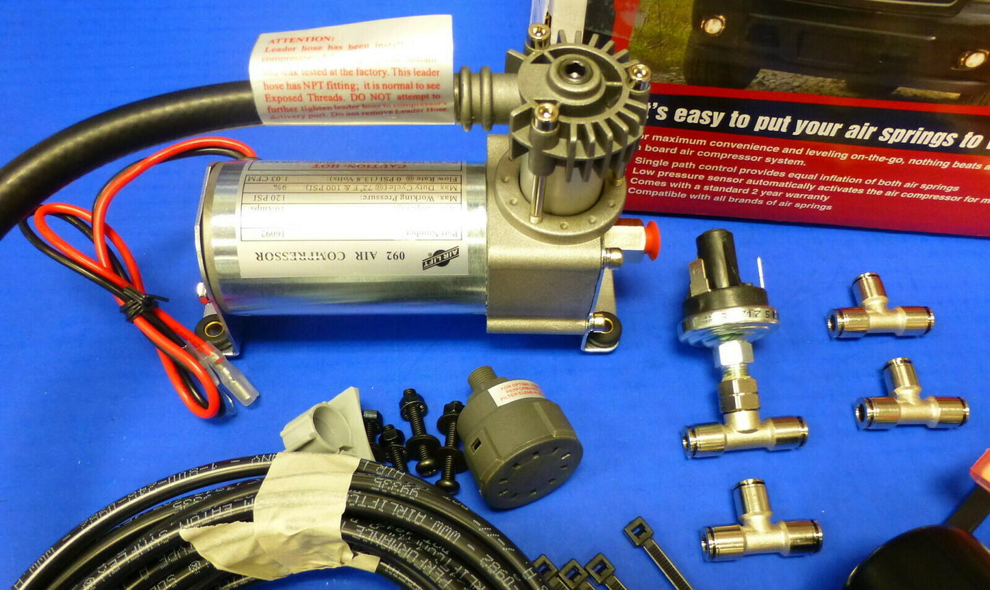 Air Lift 25854 Single Load Level Controller On Board Compressor System Hevy Duty