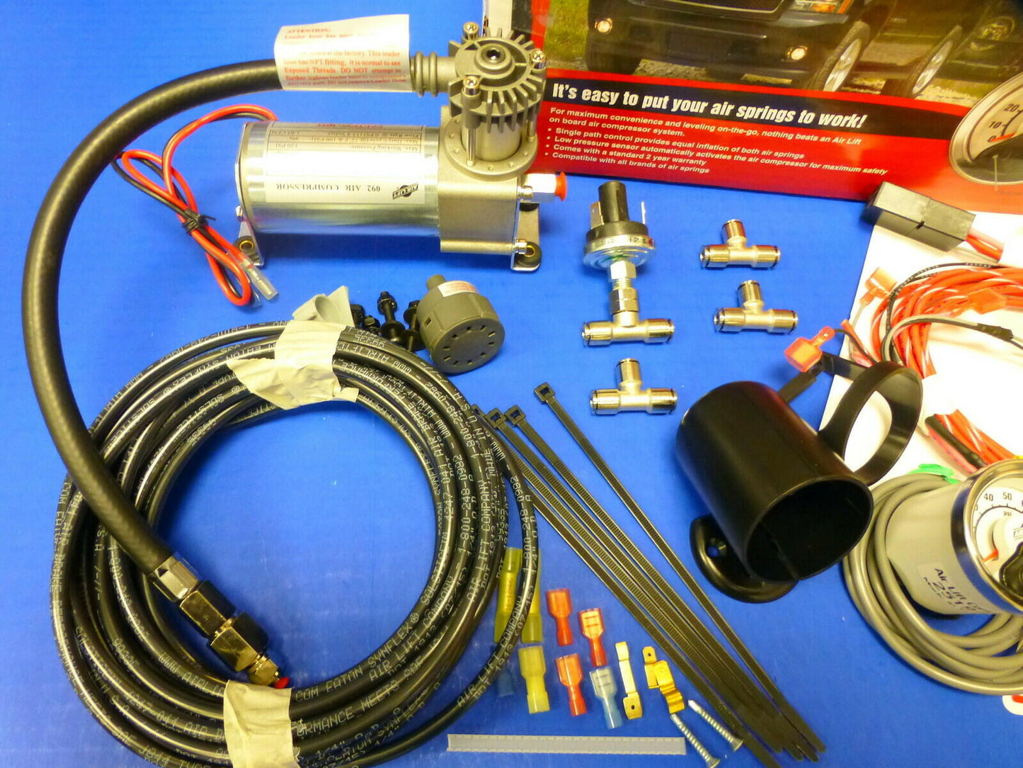 Air Lift 25854 Single Load Level Controller On Board Compressor System Hevy Duty