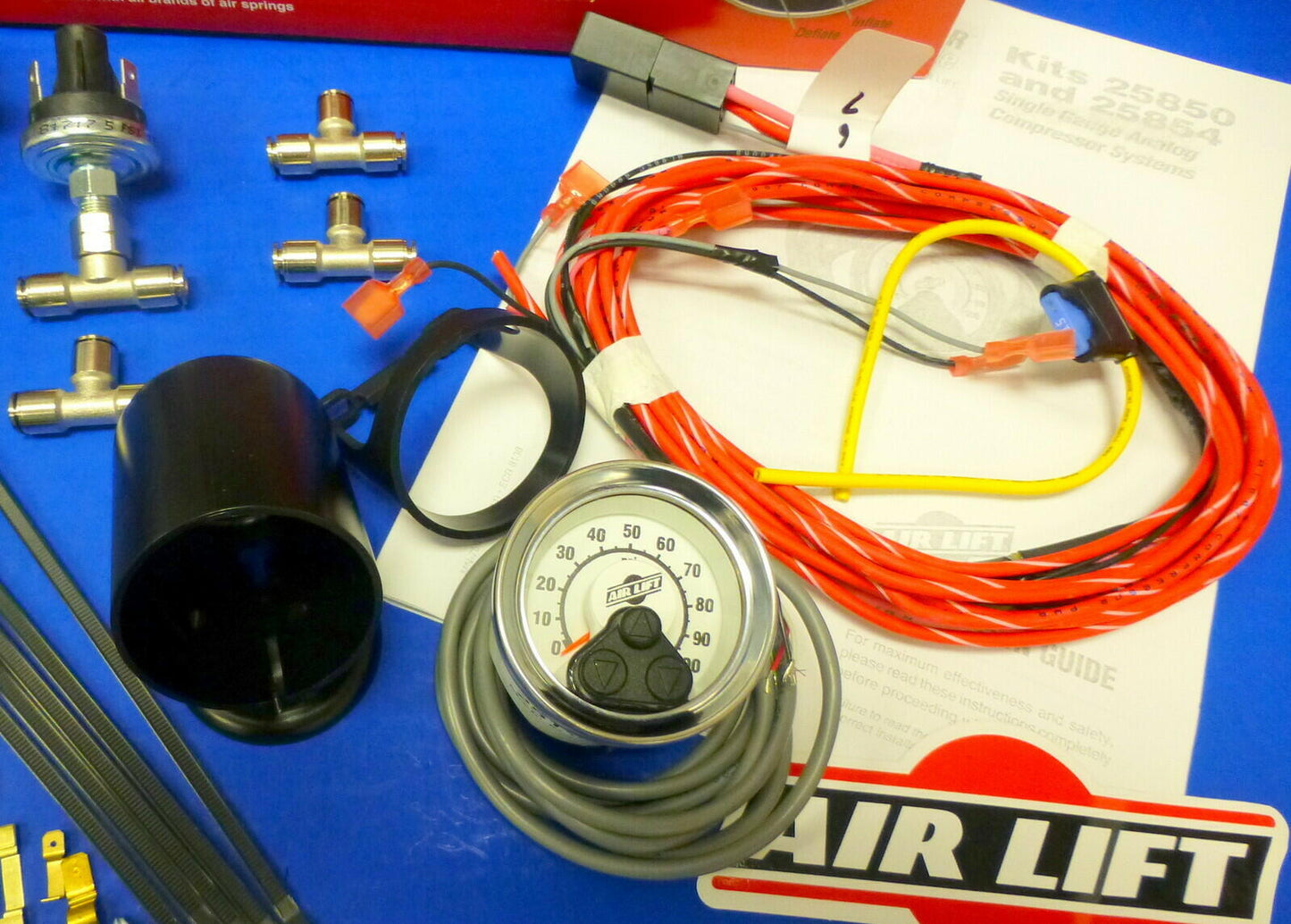 Air Lift 25854 Single Load Level Controller On Board Compressor System Hevy Duty
