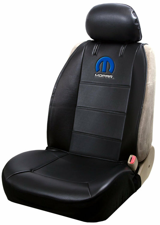 PLASTICOLOR Mopar Side Less Seat Cover Sideless Logo Contrast Stitching