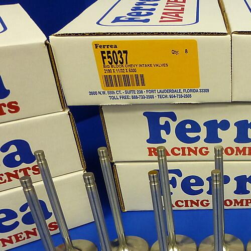 Ferrea 5000 Stainless Valves Chevy Big Block 396 402 427 454 Intake 2.190 +.100