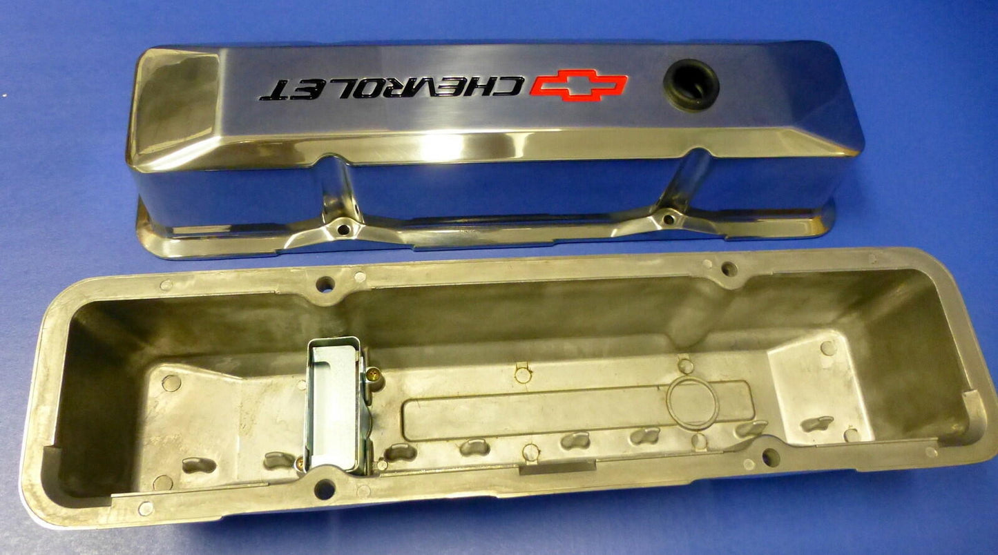 Proform 141-108 Chevy SB Performance Polished  Cast Aluminum Valve Covers