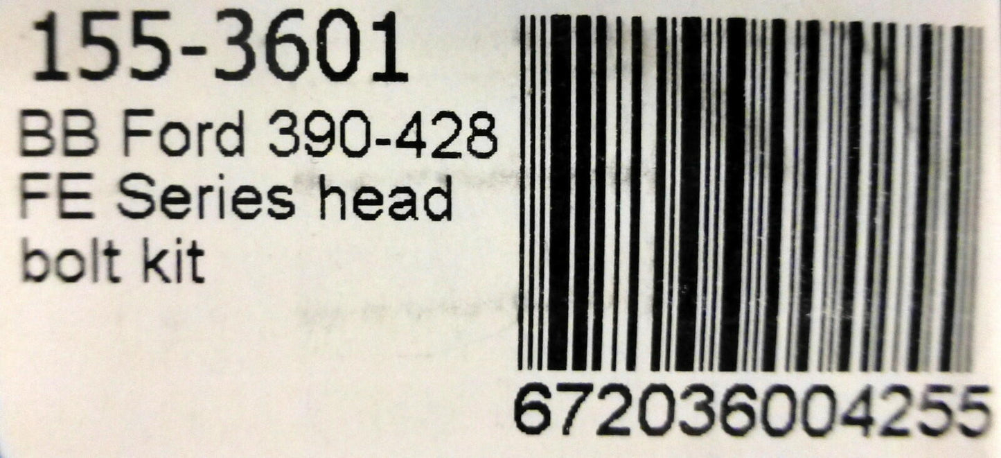 ARP 155-3601 Cylinder Head Bolt Kit  Ford FE BB 390 428 Edelkbrock 60259 60379