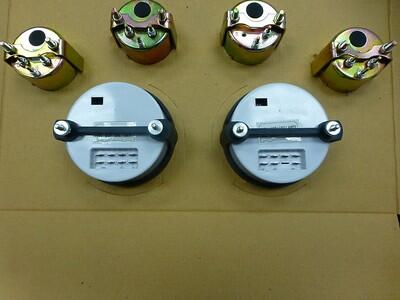 Marshall 6 Gauge Set Comp 2 LED Electric Speedo Black Dial Bezel Sport Comp