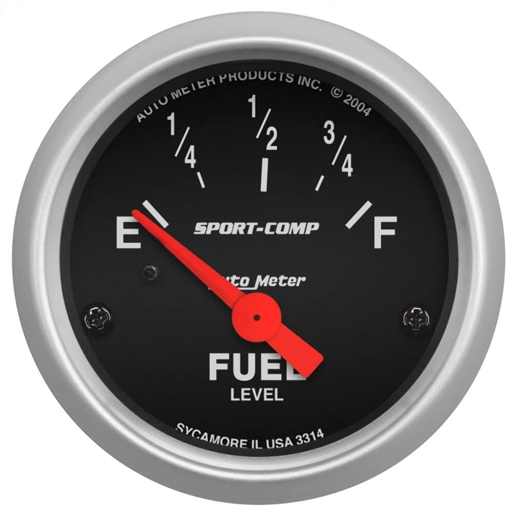 Auto Meter 3314 Sport-Comp Fuel Level Gauge 0-90 ohm GM 1965-97 2 1/16" 52mm