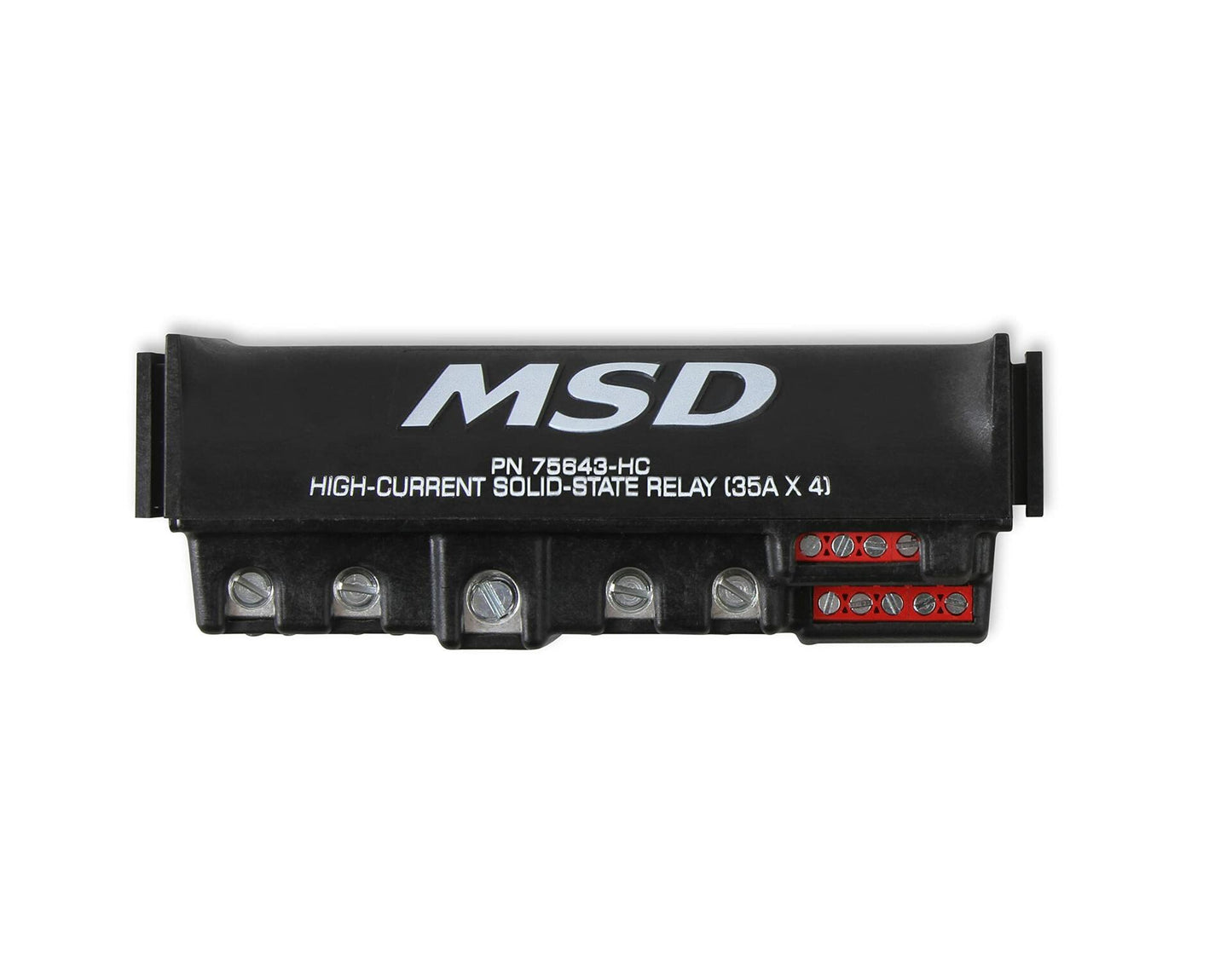 MSD 75643-HC High Current Solid State Relay, 35 Amp x 4,  Total 140 Amp, Black