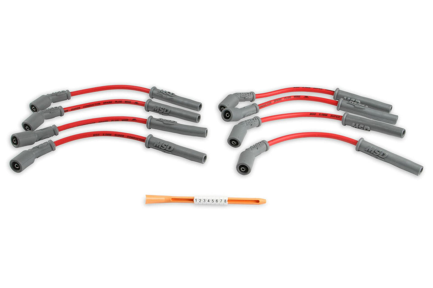 MSD 32829 Super Conductor Spark Plug Wire Set, Red GM Truck 1999-05 LS 4.8/5.3/6